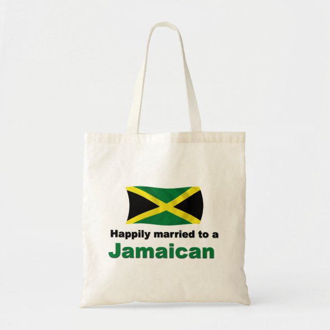 Bolso De Tela Jamaicano feliz casada (Frente)