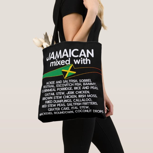 Bolso De Tela Jamaicanos mezclados con Jamaica orgullosos  (Detalle)