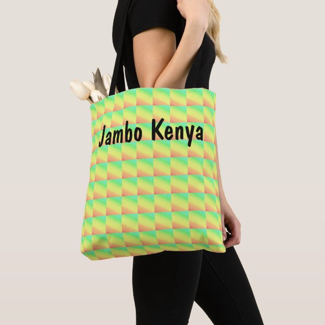 Bolso De Tela Jambo Kenya, patrón mágico (Detalle)