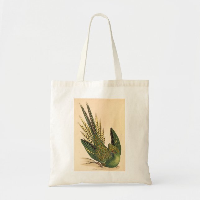 Bolso De Tela James Sowerby Ground Parrot, Psittacus terrestres (Frente)