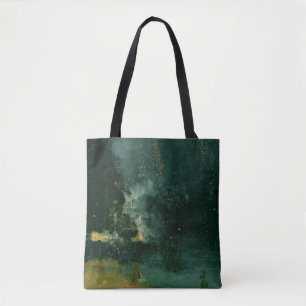 Bolso De Tela James Whistler - Nocturne en negro y oro