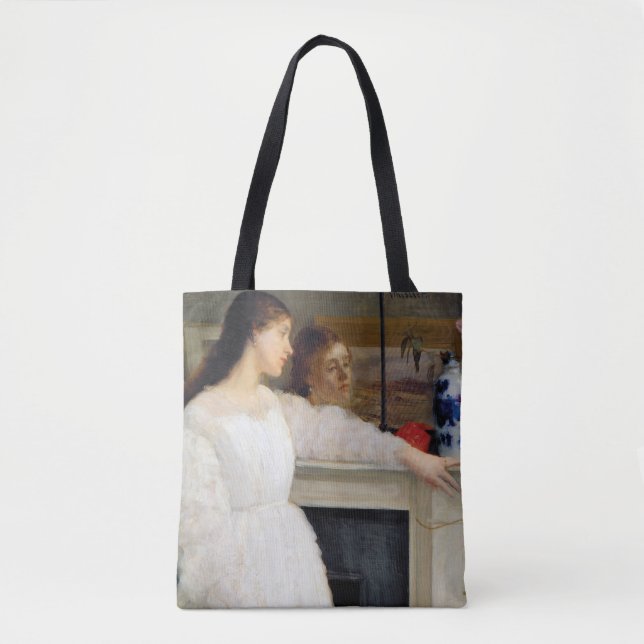 Bolso De Tela James Whistler - Sinfonía en blanco No. 2 (Anverso)