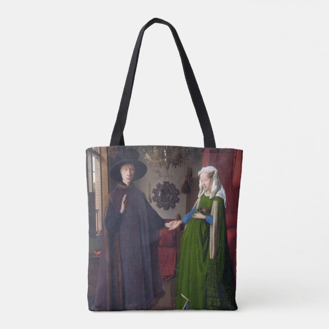Bolso De Tela JAN VAN EYCK - Retrato Arnolfini 1434 (Reverso)