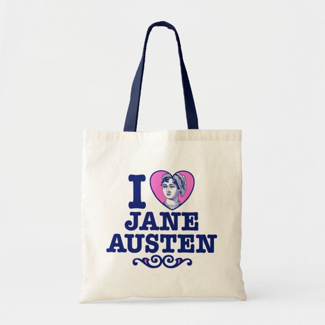 Bolso De Tela Jane Austen (Frente)