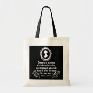Bolso De Tela Jane Austen cita el orgullo romántico del club de
