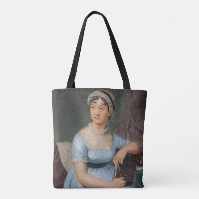 Bolso De Tela Jane Austen Wallpaper (Reverso)