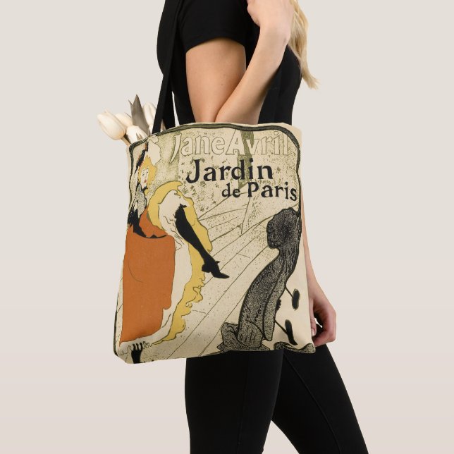 Bolso De Tela Jane Avril, bailarina de Art Nouveau, de Toulouse  (Detalle)