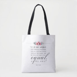 Bolso De Tela Jane Eyre - Como Somos - Blanco