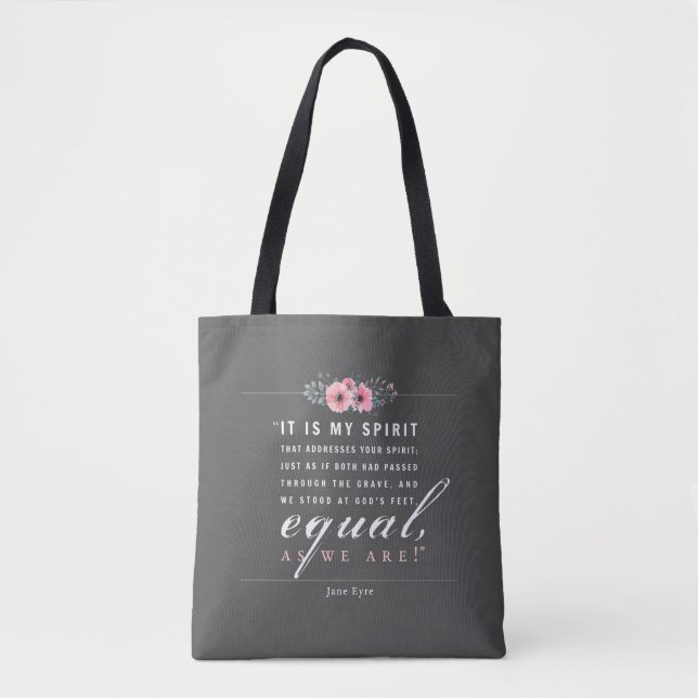 Bolso De Tela Jane Eyre - Como Somos - Negro (Anverso)