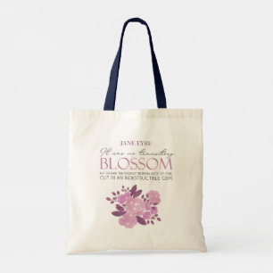 Bolso De Tela Jane Eyre - Sin Flor Transitoria - Rosas Rosa