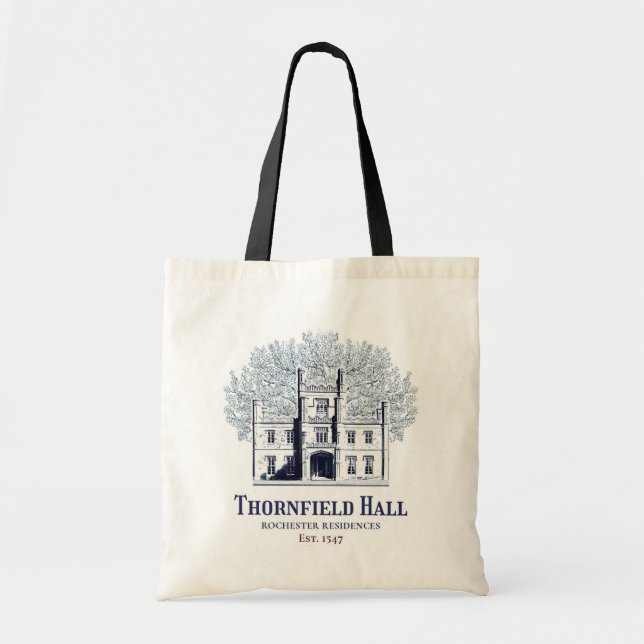 Bolso De Tela Jane Eyre Thornfield Hall Rochester Residences (Frente)