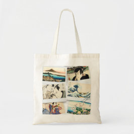 Bolso De Tela Japanese Ukiyo-e Inspired Design with Hokusai's
