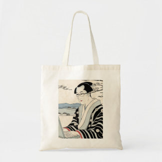 Bolso De Tela Japanese Ukiyoe Style Kimono Modern Office Worker