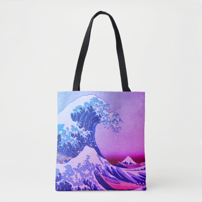 Bolso De Tela Japón - Arte japonés (Gran ola de Kanagawa) (Anverso)