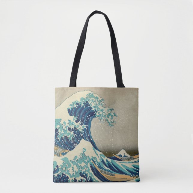 Bolso De Tela Japón - Arte japonés (Gran ola de Kanagawa) (Anverso)