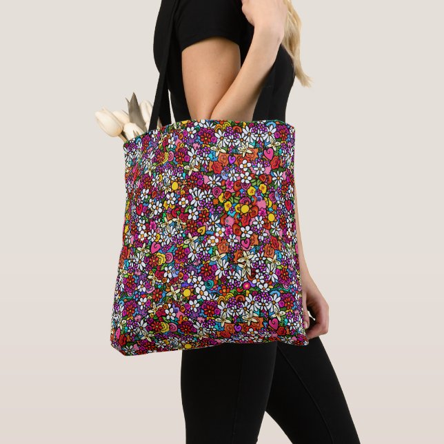 Bolso De Tela Jardín Alegre (Detalle)