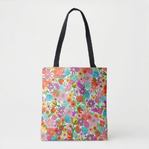 Bolso De Tela Jardín Alegre en Flor