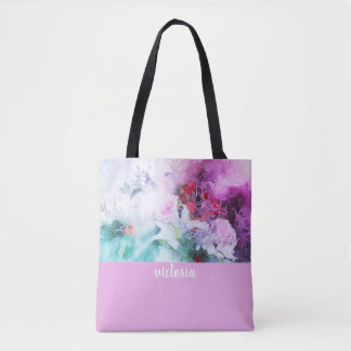Bolso De Tela Jardín Botánico Colorido Monograma