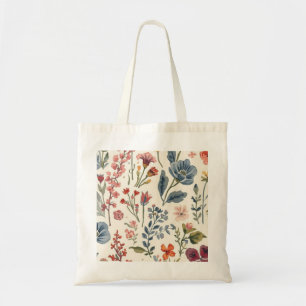 Bolso De Tela Jardín Colorido Flores Silvestres Primavera Prado