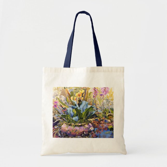 Bolso De Tela Jardín con las plantas 2000 (Frente)