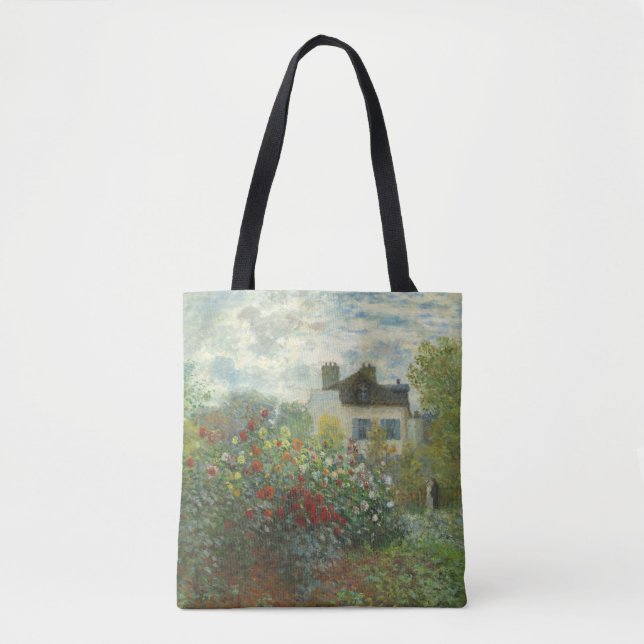 Bolso De Tela Jardín de artistas monet en pintura argentina (Anverso)
