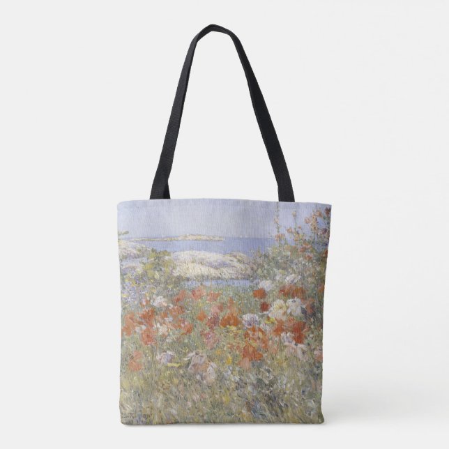 Bolso De Tela Jardín de Celia Thaxter por Frederick Childe Hassa (Reverso)