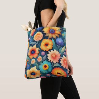 Bolso De Tela Jardín de flores |