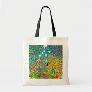 Bolso De Tela Jardín de flores, Gustav Klimt