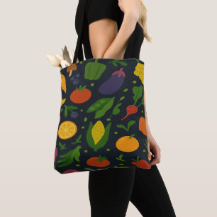 Bolso De Tela Jardín de Frutas y Verduras