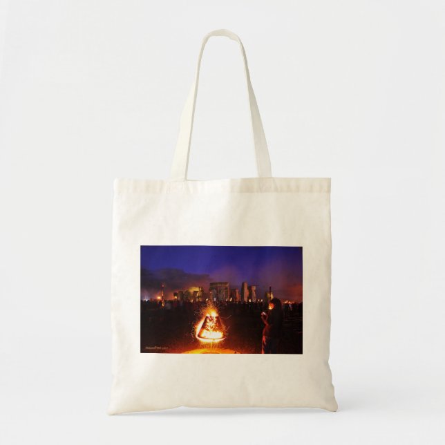 Bolso De Tela Jardín de Fuego (Frente)