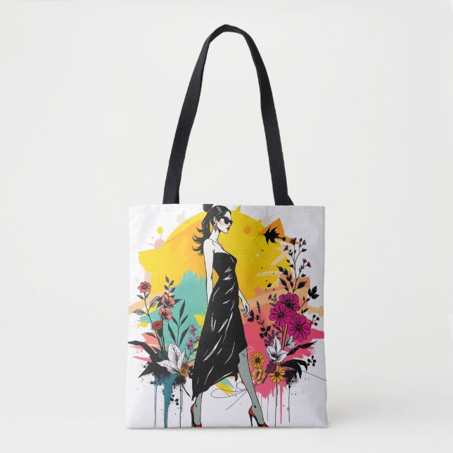 Bolso De Tela Jardín de Graffiti Muse Riso Doble Cara 🎨🌿 (Anverso)