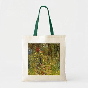 Bolso De Tela Jardín de granja con crucifijo de Gustav Klimt