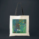 Bolso De Tela Jardín de granja con girasoles, Gustav Klimt<br><div class="desc">Gustav Klimt (14 de julio de 1862 - 6 de febrero de 1918) era un pintor simbolista austríaco y uno de los miembros más destacados del movimiento secesión de Viena. Klimt es conocido por sus pinturas, murales, bocetos y otros objetos artísticos. Además de sus obras figurativas, que incluyen alegorías y...</div>