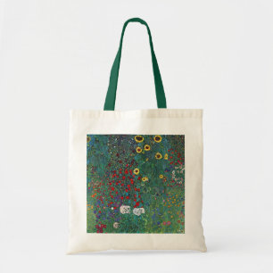 Bolso De Tela Jardín de granjero con Girasol de Klimt, Flores Vi