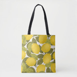 Bolso De Tela Jardín de limoneros: Papel de escritorio inmaculad