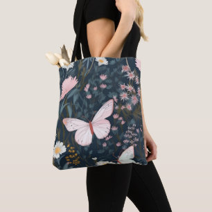 Bolso De Tela Jardín de mariposas