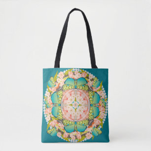 Bolso De Tela Jardín de mariposas