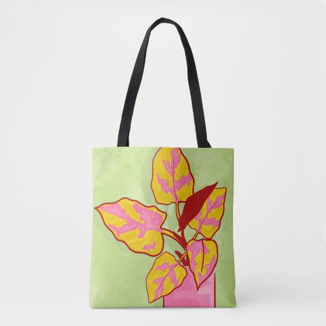 Bolso De Tela Jardín de primavera (Anverso)