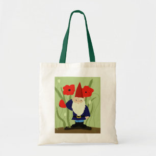 Bolso De Tela Jardín del tote del gnomo de la conmemoración