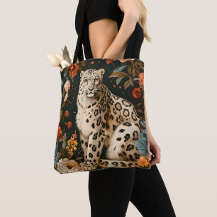 Bolso De Tela Jardín Floral Botánico del Tigre del Bosque Antigu