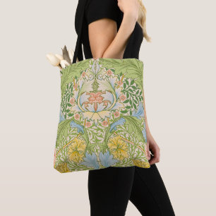 Bolso De Tela Jardín Floral Clásico Myrtle de Willam Morris