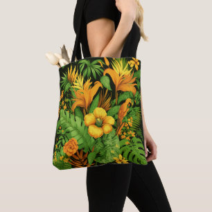 Bolso De Tela Jardín Floral Flor Planta Verde Naturaleza