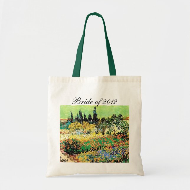 Bolso De Tela jardín fluido con sendero, van Gogh (Frente)