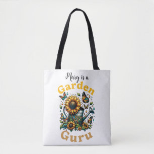 Bolso De Tela Jardín Guru Sunflower Tote Bag