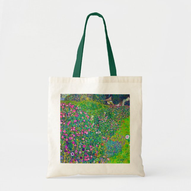 Bolso De Tela Jardín Italiano, Gustav Klimt (Frente)