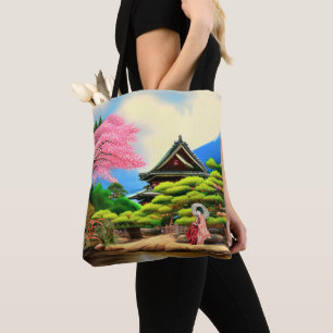 Bolso De Tela Jardín japonés