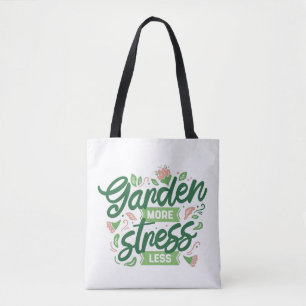 Bolso De Tela Jardín más estrés menos