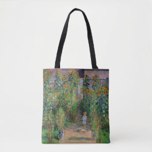 Bolso De Tela Jardín Monet Vetheuil Impresionismo Pintura de flo