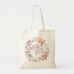 Bolso De Tela Jardín romántico madre floral de la novia