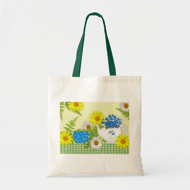 Bolso De Tela Jardín Tea Tote Bag (Frente)